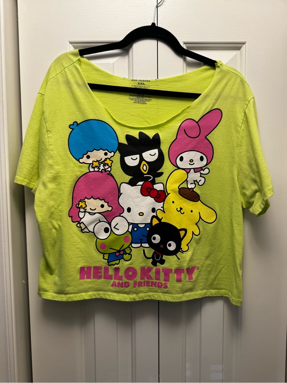 Sanrio Neon Lime Hello Kitty & Friends Graphic Tee